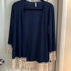 Pink Blush Navy Kimono size M